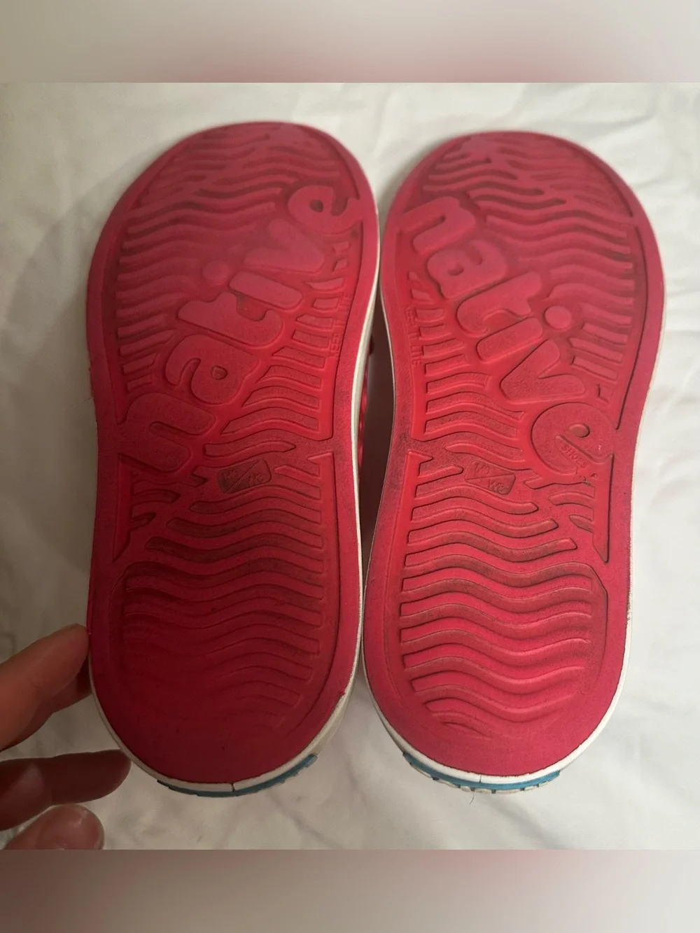 Adult Red Native Jefferson Shoes, women’s size 6/mens 8 PLUS 4 Disney Shoe Charm